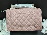 Chanel Lampskin Flap Bag A1113 With Gold Hardware 30cm Light Pink - 4