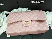 Chanel Lampskin Flap Bag A1113 With Gold Hardware 30cm Light Pink - 5