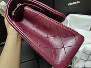 Chanel Lampskin Flap Bag A1113 With Gold Hardware 30cm Red - 4