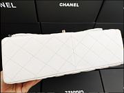 Chanel Lampskin Flap Bag A1113 With Gold Hardware 30cm White - 3