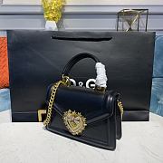 D&G Small Devotion Bag In Nappa Leather Black Size 19 x 11 x 4.5 cm - 2