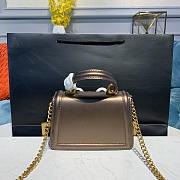 D&G Small Devotion Bag In Nappa Leather Bronze Size 19 x 11 x 4.5 cm - 6