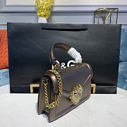 D&G Small Devotion Bag In Nappa Leather Bronze Size 19 x 11 x 4.5 cm - 2