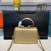D&G Small Devotion Bag In Nappa Leather Gold Size 19 x 11 x 4.5 cm - 6