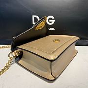 D&G Small Devotion Bag In Nappa Leather Gold Size 19 x 11 x 4.5 cm - 4