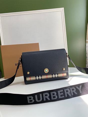 Burberry Check Note Crossbody Bag 80211101 Size 25 x 8.5 x 18 cm