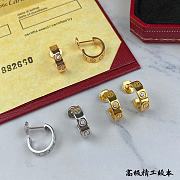 Cartier LOVE Earrings Edition Silver 3 Colors - 5