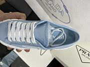 Prada Double Wheel Nylon Gabardine Sneakers Cornflower Blue - 2