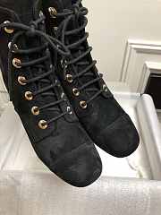 Chanel Suede Leather Boots Black - 2