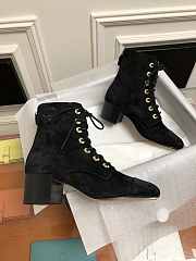 Chanel Suede Leather Boots Black - 3