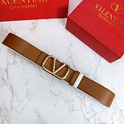 Valentino Reverisble Belt Brown/White Size 4 cm wide/ 80-95 cm long - 5