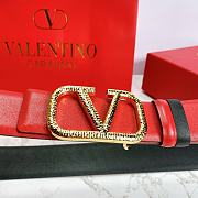 Valentino Reverisble Belt Red/Black Size 4 cm wide/ 80-95 cm long - 5