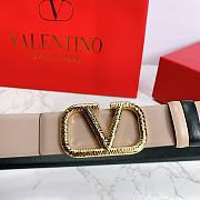 Valentino Reverisble Belt Rose Beige/Black Size 4 cm wide/ 80-95 cm long - 3
