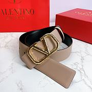 Valentino Reverisble Belt Rose Beige/Black Size 4 cm wide/ 80-95 cm long - 6
