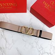 Valentino Reverisble Belt Rose Beige/Black Size 4 cm wide/ 80-95 cm long - 4