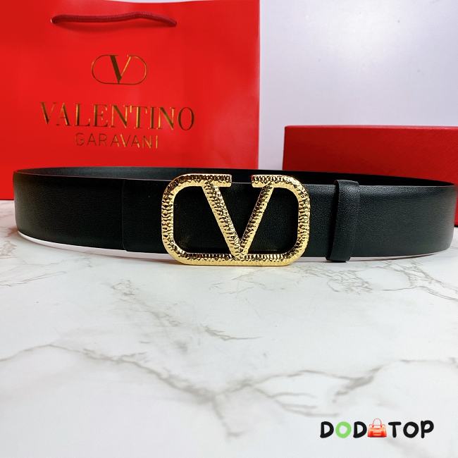 Valentino Reverisble Belt Black Size 4 cm wide/ 80-95 cm long - 1