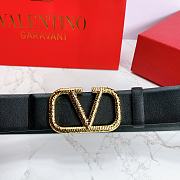 Valentino Reverisble Belt Black Size 4 cm wide/ 80-95 cm long - 3