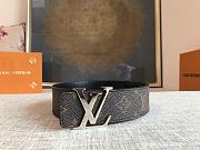 Louis Vuitton Monogram Initiales Belt Silver-tone Metal Size 4 cm - 1