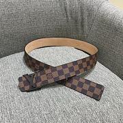 Louis Vuitton Damier Ebene Initiales Belt Brown Size 4 cm - 1