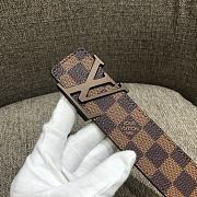 Louis Vuitton Damier Ebene Initiales Belt Brown Size 4 cm - 3
