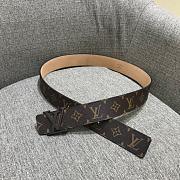 Louis Vuitton Monogram Initiales Belt Brown Size 4 cm - 1