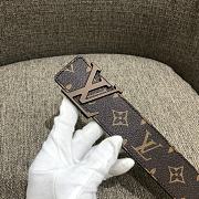Louis Vuitton Monogram Initiales Belt Brown Size 4 cm - 4
