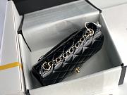 Chanel Patent Leather Flap Bag Black & Gold-tone Hardware 20 cm  - 6