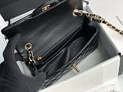 Chanel Patent Leather Flap Bag Black & Gold-tone Hardware 20 cm  - 4