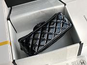 Chanel Patent Leather Flap Bag Black & Silver-tone Hardware 20 cm - 4