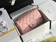Chanel Patent Leather Flap Bag Light Pink & Gold-tone Hardware 20 cm - 1