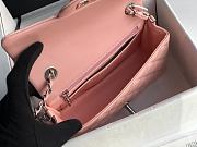 Chanel Patent Leather Flap Bag Light Pink & Silver-tone Hardware 20 cm - 5