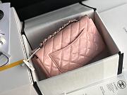 Chanel Patent Leather Flap Bag Light Pink & Silver-tone Hardware 20 cm - 3