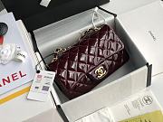 Chanel Patent Leather Flap Bag Bordeaux & Gold-tone Hardware 20 cm - 1