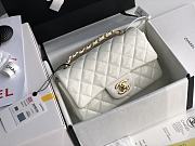 Chanel Patent Leather Flap Bag White & Gold-tone Hardware 20 cm - 1