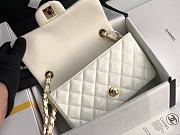 Chanel Patent Leather Flap Bag White & Gold-tone Hardware 20 cm - 6