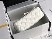Chanel Patent Leather Flap Bag White & Gold-tone Hardware 20 cm - 5