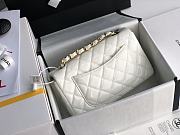 Chanel Patent Leather Flap Bag White & Gold-tone Hardware 20 cm - 3