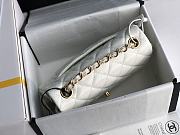 Chanel Patent Leather Flap Bag White & Gold-tone Hardware 20 cm - 2