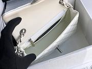 Chanel Patent Leather Flap Bag White & Silver-tone Hardware 20 cm - 6