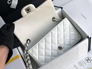 Chanel Patent Leather Flap Bag White & Silver-tone Hardware 20 cm - 2
