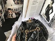 Chanel Drawstring Bag Black AS1802 Size 20 x 17 x 10 cm - 3