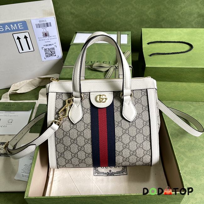 Gucci Ophidia GG Small Tote Bag White 547551 Size 32 x 21.5 x 8 cm - 1