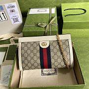 Gucci Ophidia GG Small Shoulder Bag White 503877 Size 26 x 17.5 x 8 cm - 1