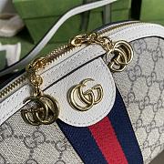 Gucci Ophidia GG Small Shoulder Bag White 499621 Size 23.5 x 19 x 8 cm - 3