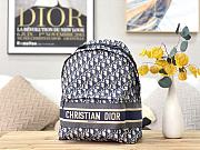 Dior Travel Backpack Blue Dior Oblique Jacquard M6104 Size 35 × 42 × 15 cm - 1