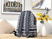 Dior Travel Backpack Blue Dior Oblique Jacquard M6104 Size 35 × 42 × 15 cm - 5