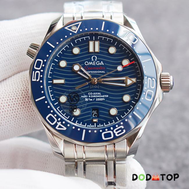 Omega Seamaster Diver 300m Co‑Axial Master Chronometer Blue 42 mm - 1