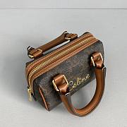 Celine Mini Boston Bag Tan 196892 Size 14 x 11 x 7.5 cm - 4
