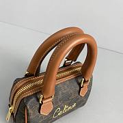 Celine Mini Boston Bag Tan 196892 Size 14 x 11 x 7.5 cm - 2