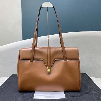 Celine Large 16 Bag Smooth Calfskin Tan 194043 Size 38 x 29 x 17 cm